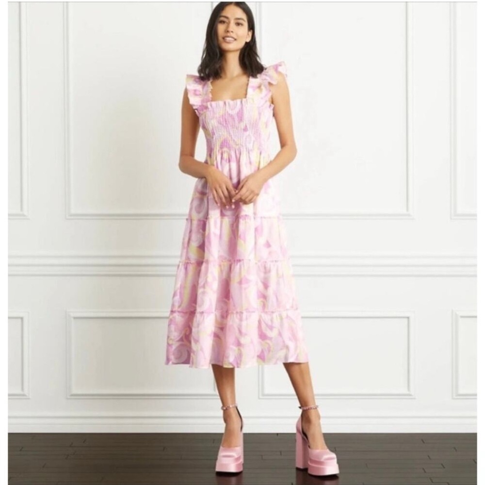 NWT Hill House Pink Candy Kaleidoscope Ellie Nap Dress sz small